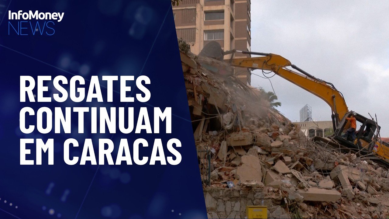 Resgates continuam em Caracas após terremotos deixarem mais de 900 mortos