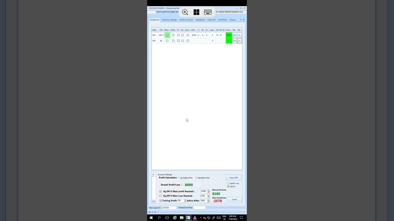 Algo Trading Software working in all segments in mobile phone and Desktop 7092188743