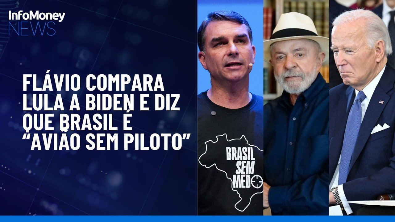 Após tarifas, Flávio compara Lula a Biden e diz que Brasil é “avião sem piloto” | InfoMoney News