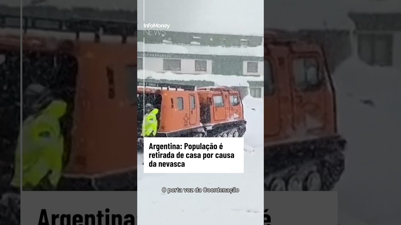 Argentina: População é retirada de casa por causa da nevasca | InfoMoney News
