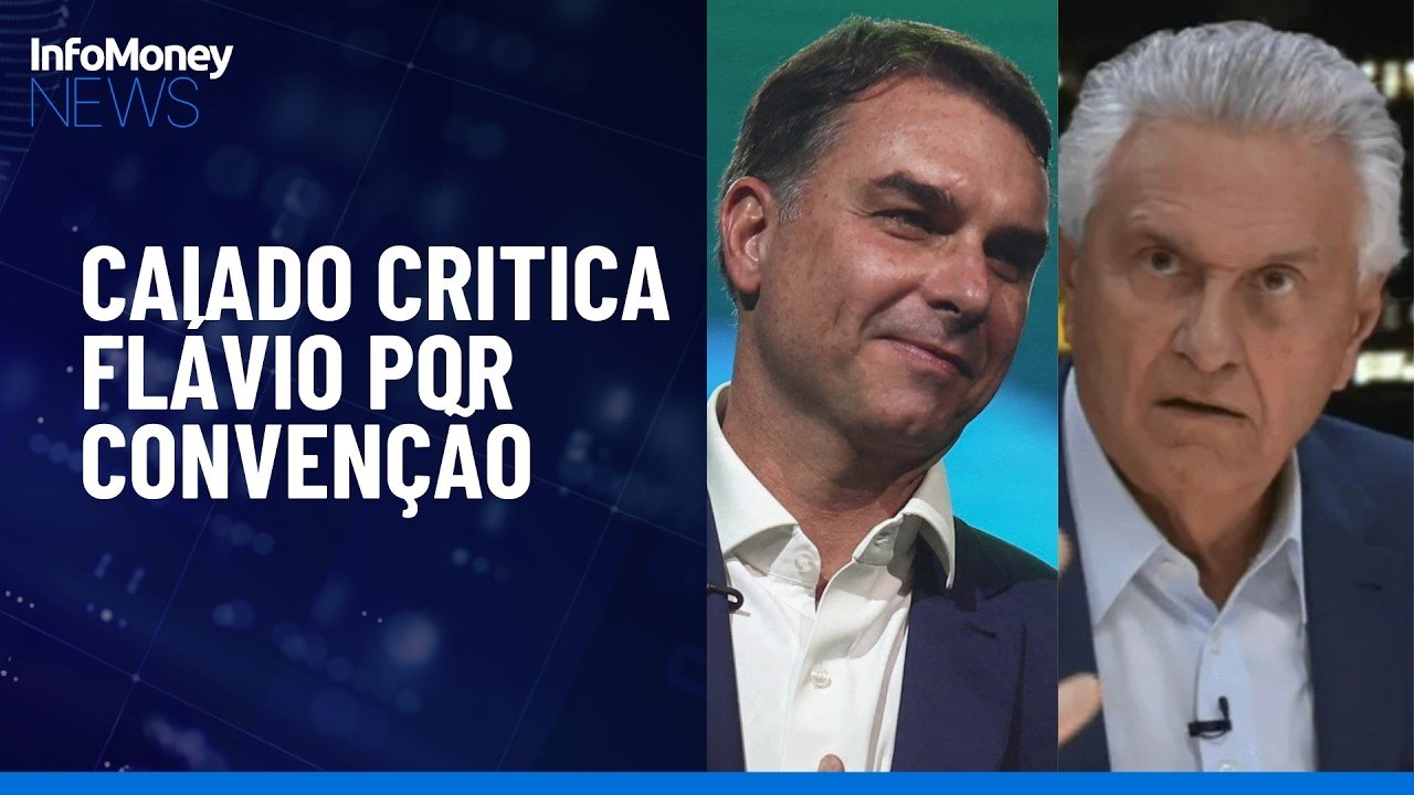 Caiado sobre Flávio em convenção do PL: Desceu a um nível rasteiro de agressão | InfoMoney News