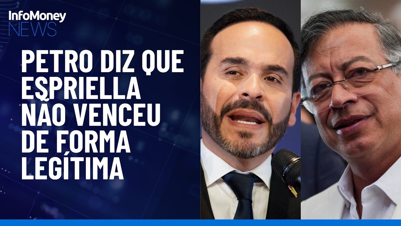 Colômbia: Petro não reconhece Espriella como presidente eleito | InfoMoney News