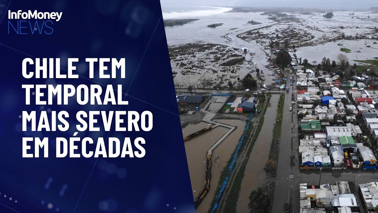 Destruição: Temporal no Chile deixa mortos e provoca inundações | InfoMoney News
