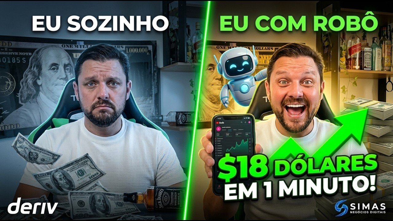 Diferença em trader sozinho / Trader com robô !