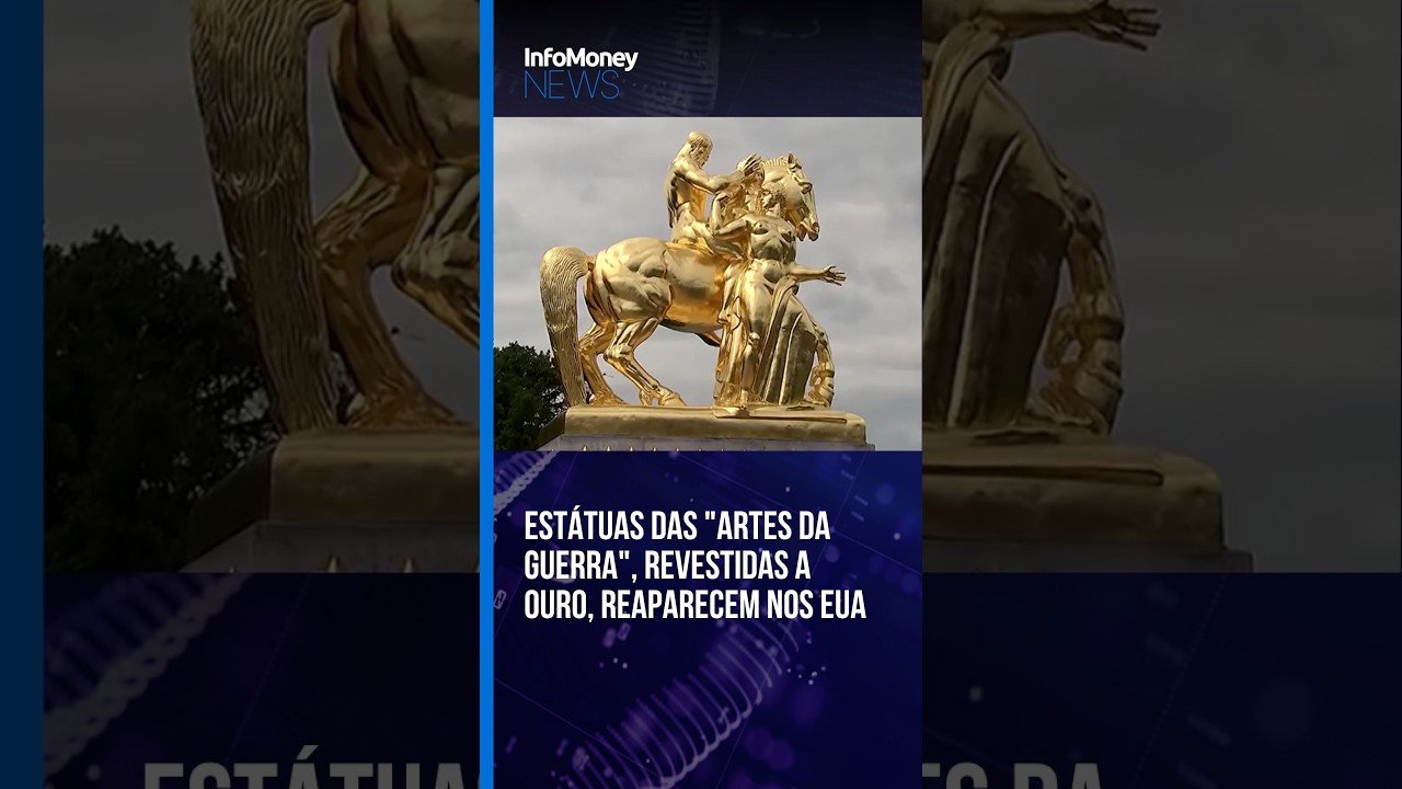 Estátuas das “Artes da Guerra”, revestidas a ouro, reaparecem nos EUA | InfoMoney News