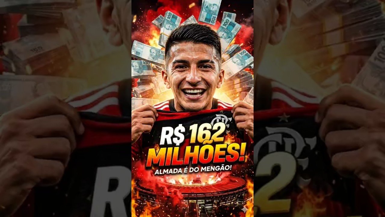 FLAMENGO FECHA CONTRATAÇÃO DE ALMADA EM NEGÓCIO MILIONÁRIO! #futebol #brasil #viral