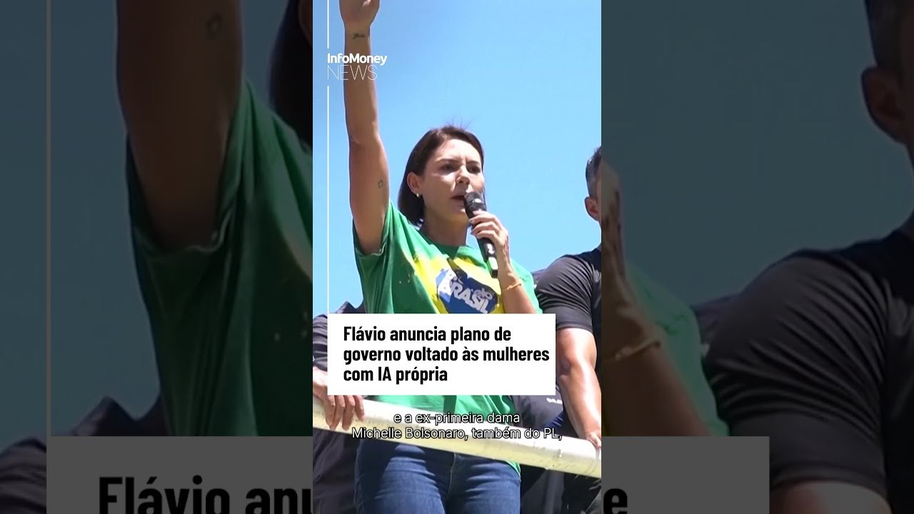 Flávio anuncia plano de governo voltado às mulheres com IA própria | InfoMoney News