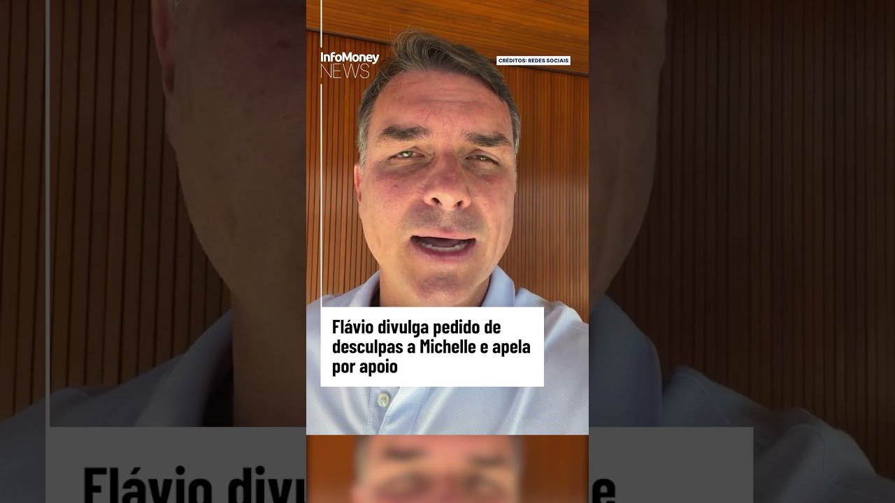 Flávio divulga pedido de desculpas a Michelle e apela por apoio à sua candidatura | InfoMoney News