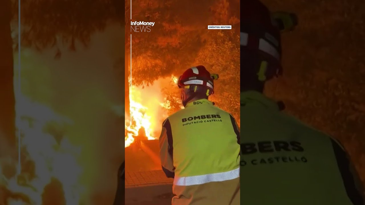 Incêndio Florestal em Castellón, na Espanha, ainda está fora de controle | InfoMoney News