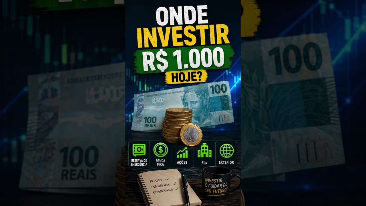 ONDE INVESTIR R$ 1.000 HOJE? Veja a Melhor Estratégia