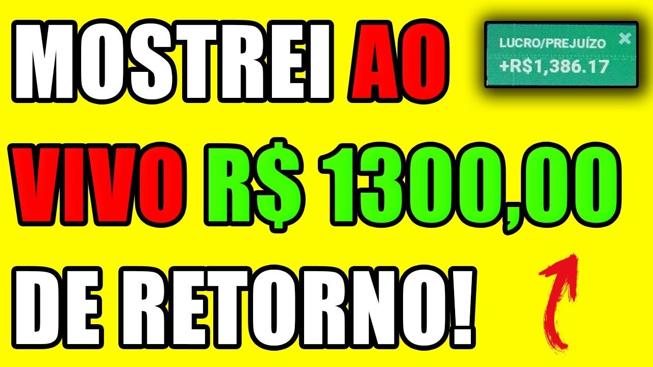 OPERANDO Ao Vivo Com o Método Trader Milionário! R$ 1300,00 de RETORNO! MOSTREI TUDO!