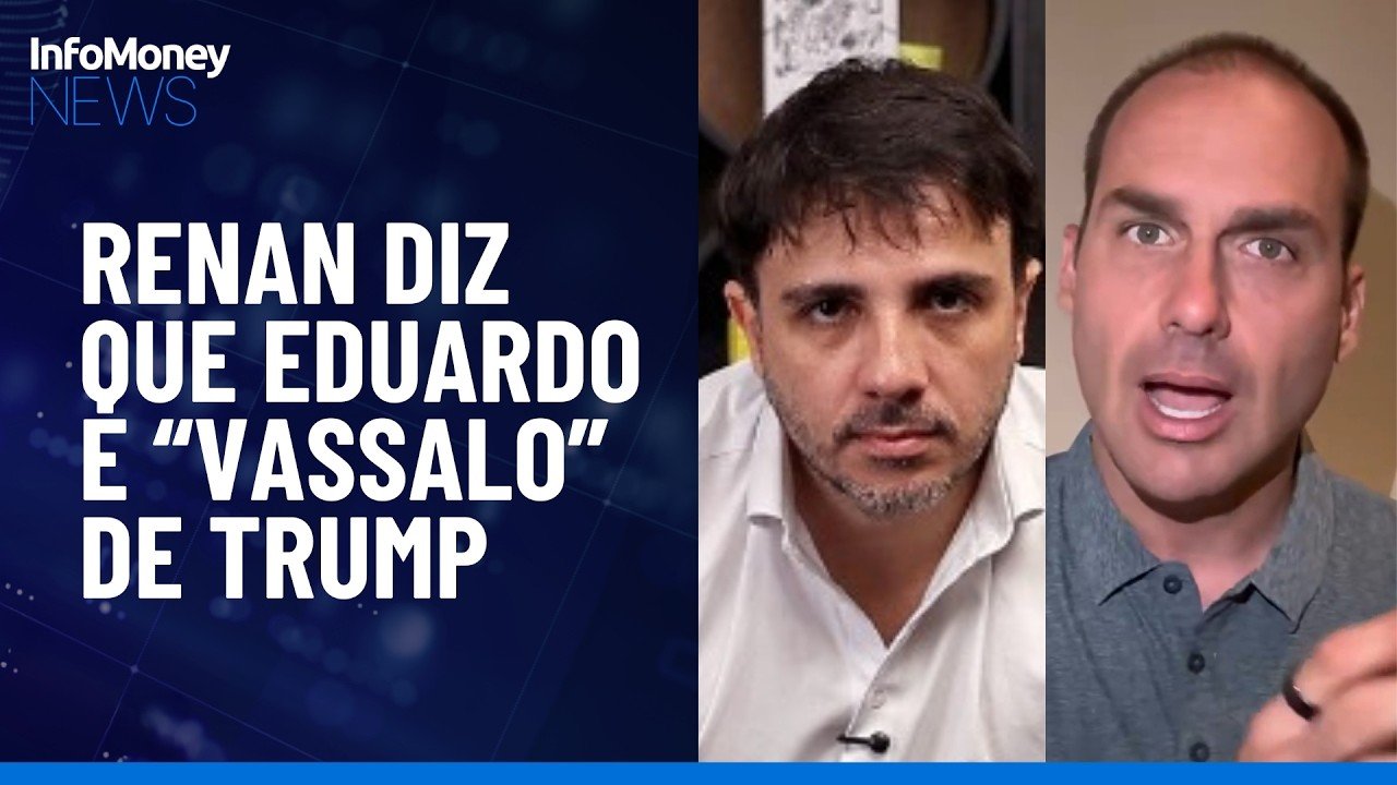 Renan critica Eduardo após Green Card: Talvez arrume emprego de faxineiro com Trump | InfoMoney News