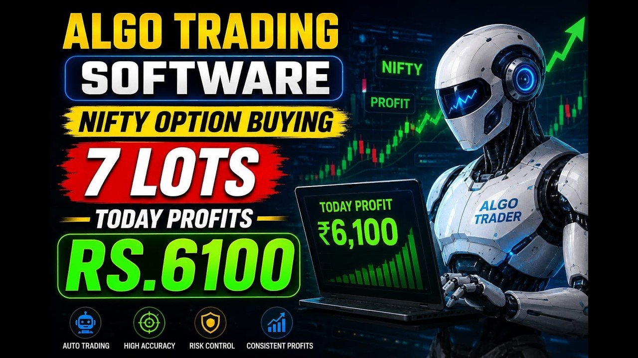 ROBO TRADING NIFTY OPTION 10 JULY 26 .7 LOT TODAY PROFIT.Rs.6100