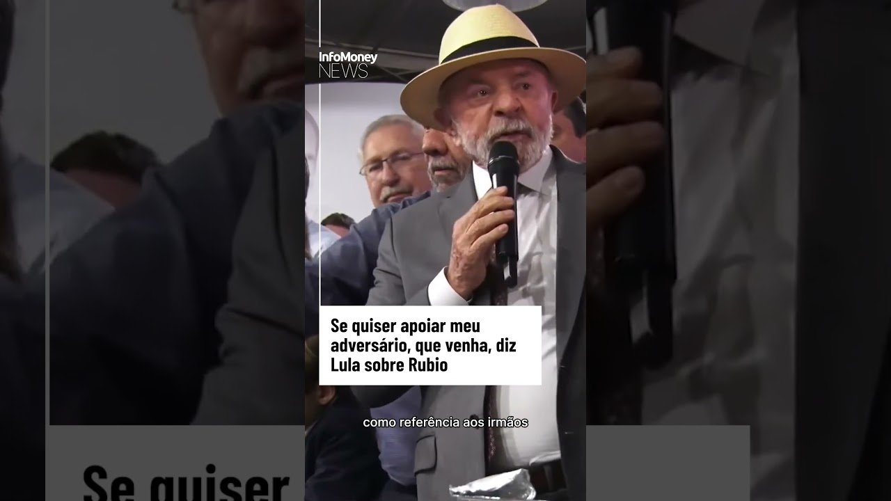 Se quiser apoiar meu adversário, que venha, diz Lula sobre Marco Rubio | InfoMoney News