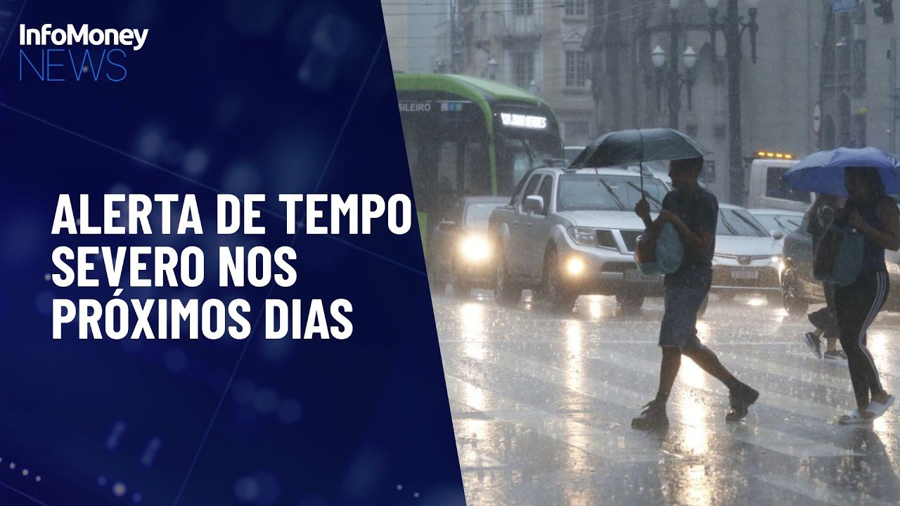 Semana começa com tempestades no Sul e alerta de vendaval no interior de SP | InfoMoney News
