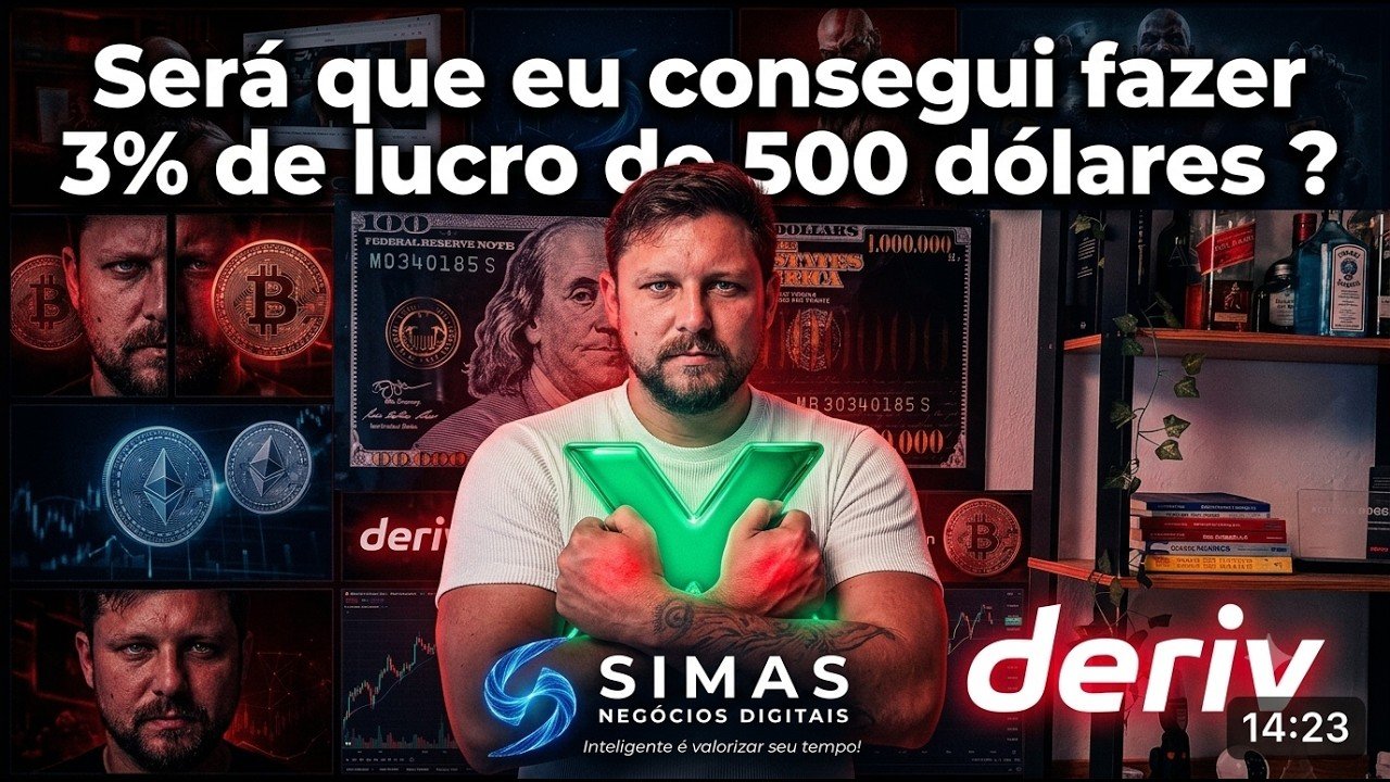 Será que eu consegui fazer 3% com banca de 500 dólares ?