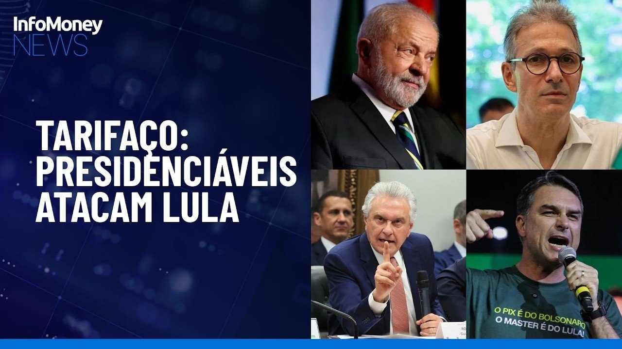 Tarifaço: Flávio e Zema atacam Lula, que culpa família Bolsonaro | InfoMoney News