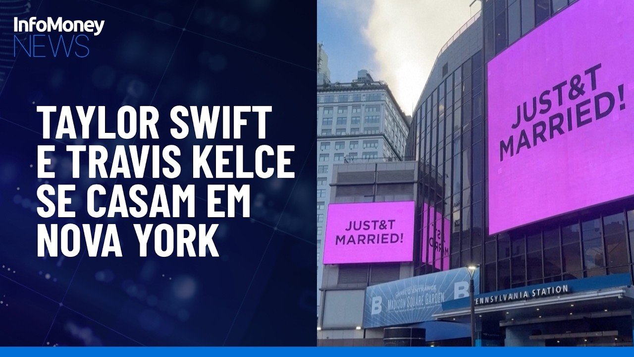Taylor Swift e Travis Kelce se casam no Madison Square Garden, em Nova York | InfoMoney News