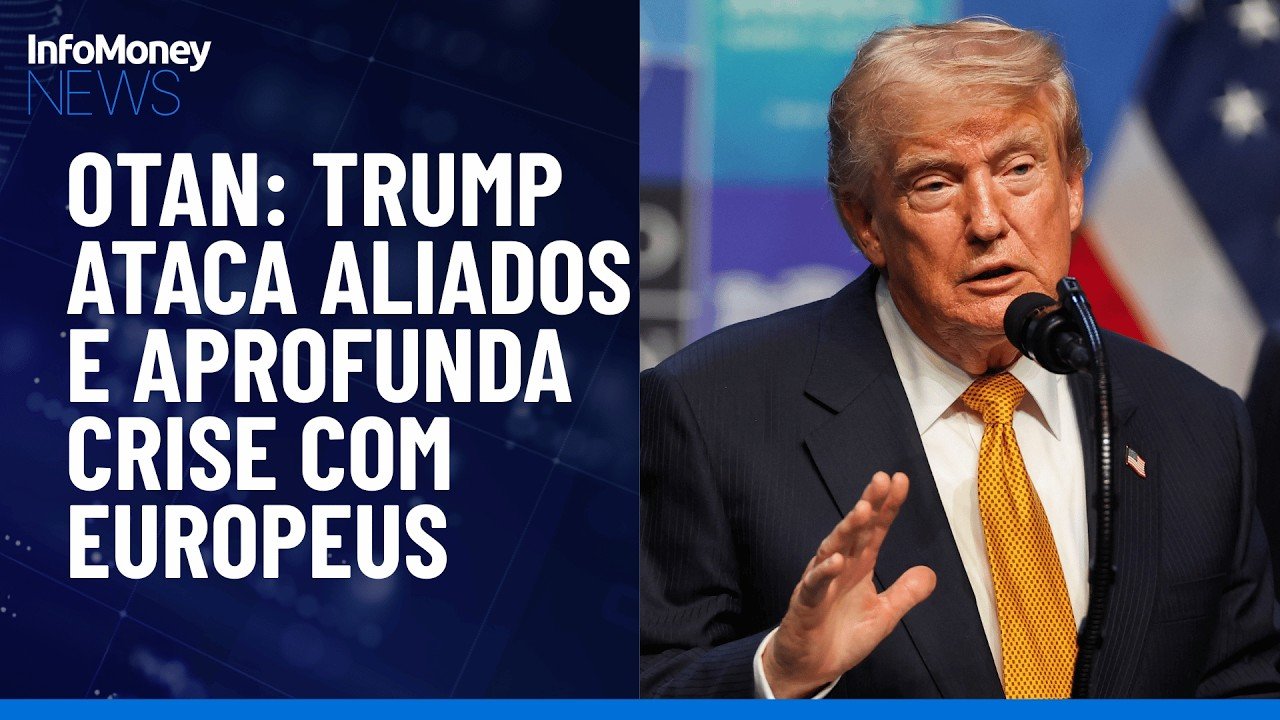 Trump ataca aliados na Otan por Groenlândia e guerra no Irã | InfoMoney News
