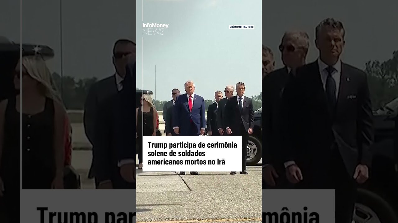 Trump participa de cerimônia solene de soldados americanos mortos no Irã | InfoMoney News