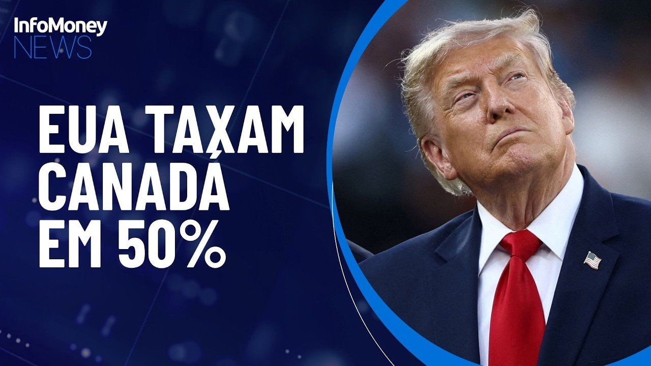 Trump prepara tarifa de 50% sobre produtos do Canadá | InfoMoney News