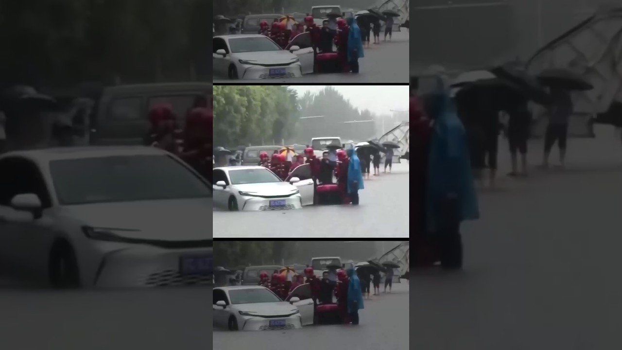 Tufão Bavi provoca enchentes no nordeste da China