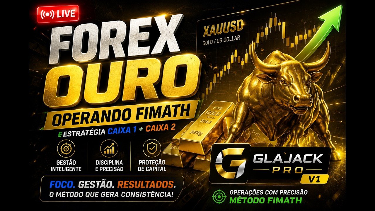 🔴 Estratégia FIMATHE no XAUUSD — Veja meu Robo operando por mim | Bora Lucrar Junto? 📈
