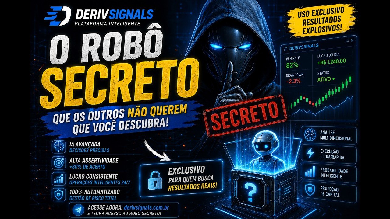 🔥 O ROBÔ SECRETO DA DERIVSIGNALS FOI REVELADO! 🤖🔒 NINGUÉM ESTAVA PREPARADO PARA ISSO!