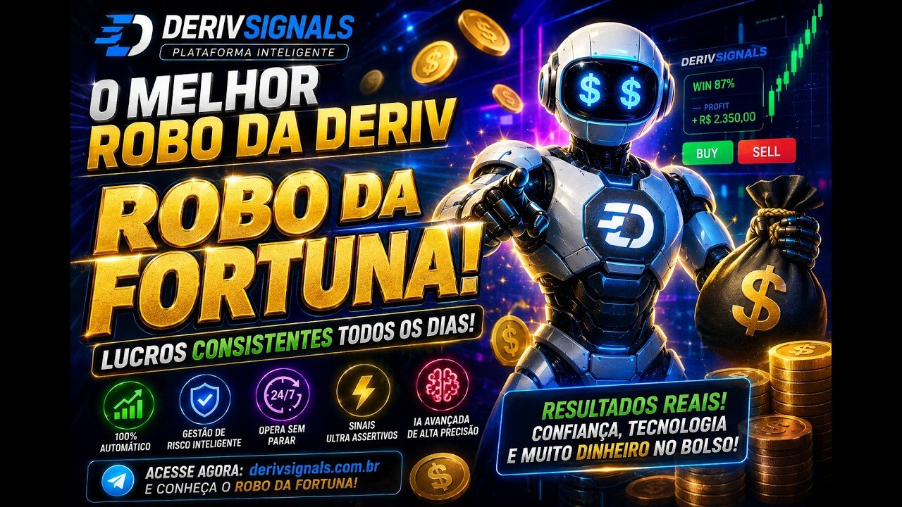 🚀 ROBÔ DA FORTUNA: O NOVO ROBÔ DA DERIV QUE ESTÁ IMPRESSIONANDO!