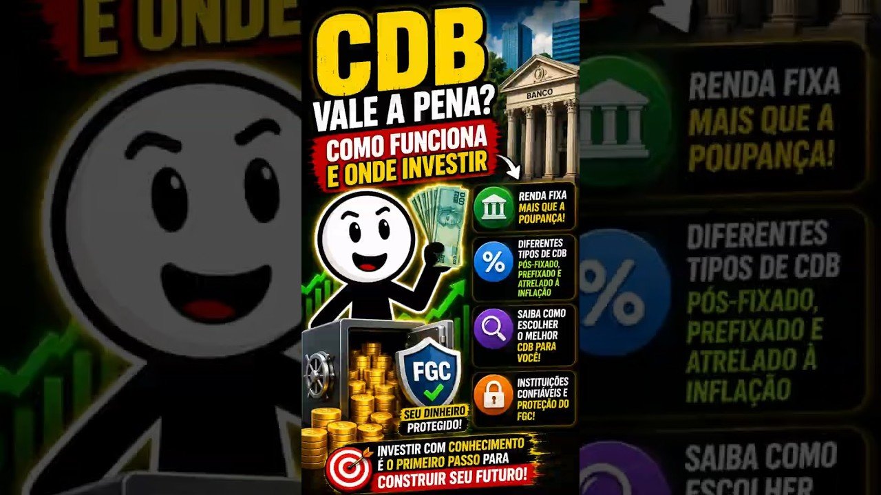 CDB vs Tesouro Direto: qual rende mais para você? #liberdadefinanceira #investimentos