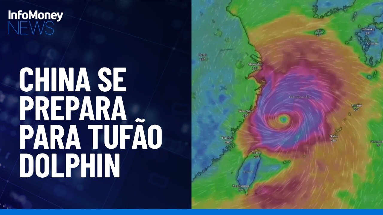 China se prepara para chegada do Tufão Dolphin
