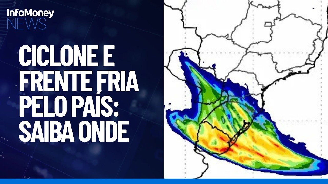 Ciclone e frente fria mudam o tempo no Sul e Sudeste | InfoMoney News