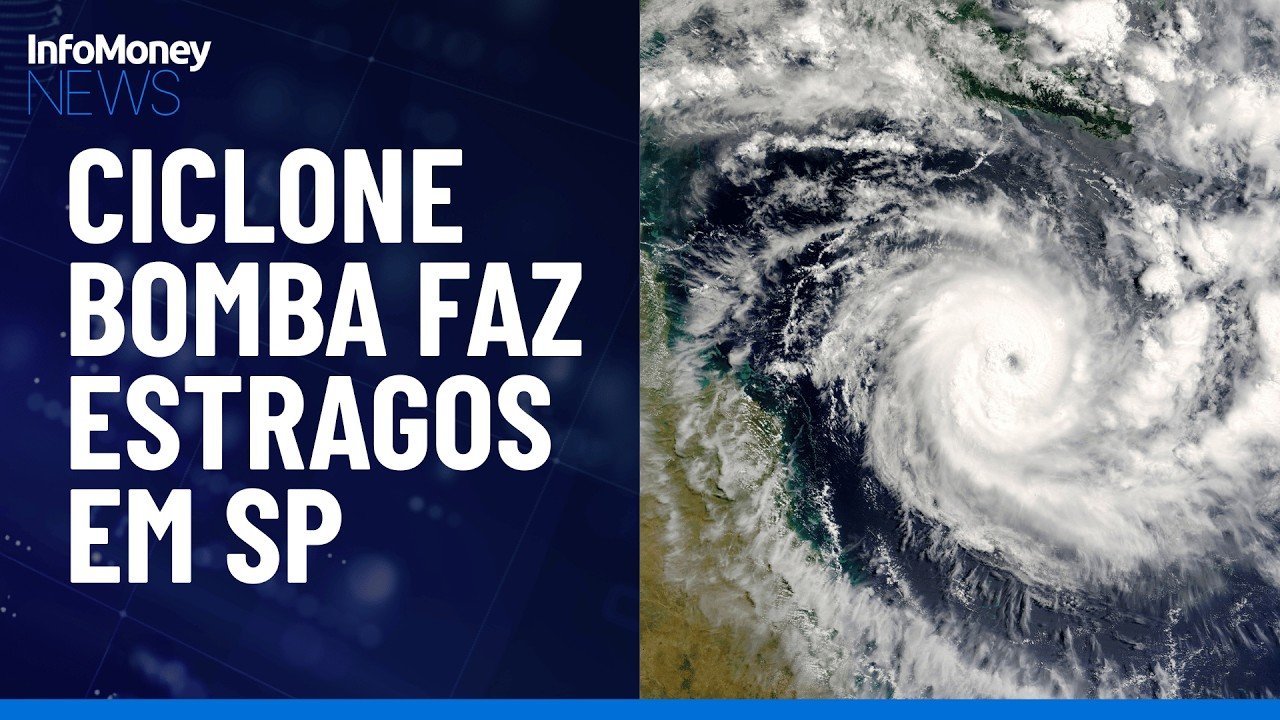 Ciclone em SP fecha porto de Santos; alerta é de ventos de 100 km/h | InfoMoney News