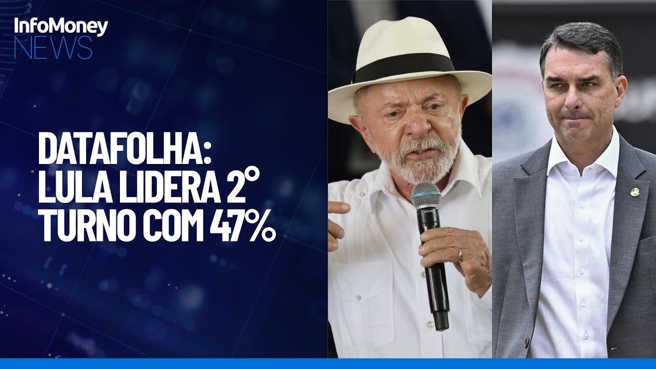 Datafolha: Lula lidera eventual segundo turno contra Flávio Bolsonaro | InfoMoney News