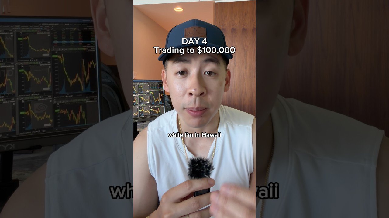 DAY 4 TRADING TO $100,000 #daytrading #daytrader #stockmarket #stocks #usa