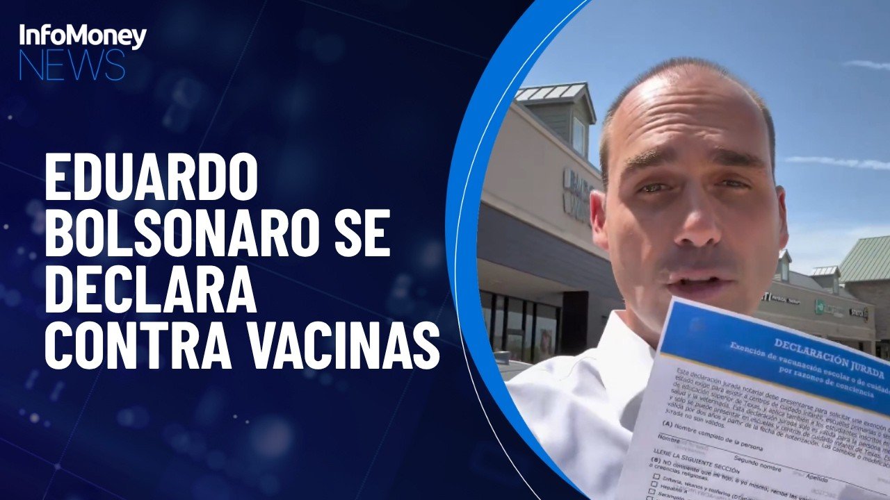 Eduardo Bolsonaro se declara contra vacinas
