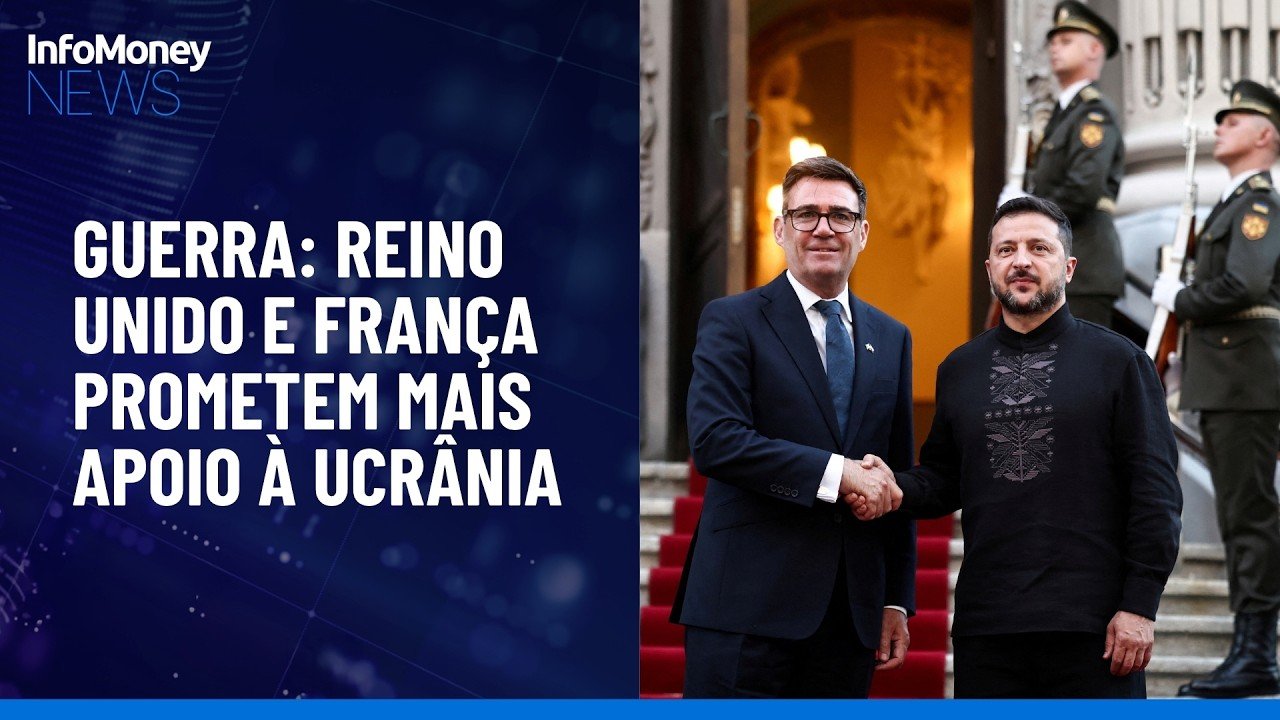 Guerra: Premiê britânico se reúne com Zelensky e reforça apoio | InfoMoney News