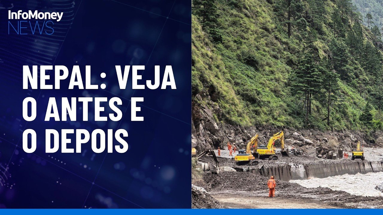 Imagens de satélite revelam destruição no Nepal após enchente | InfoMoney News
