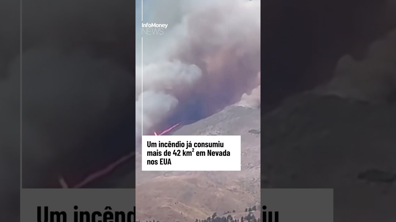 Incêndio de grandes proporções assola cidade em Nevada nos EUA
