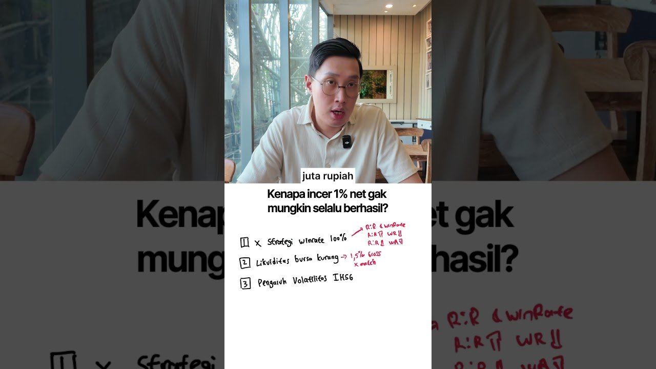 Kenapa incer 1% saat day trading ga selalu berhasil?