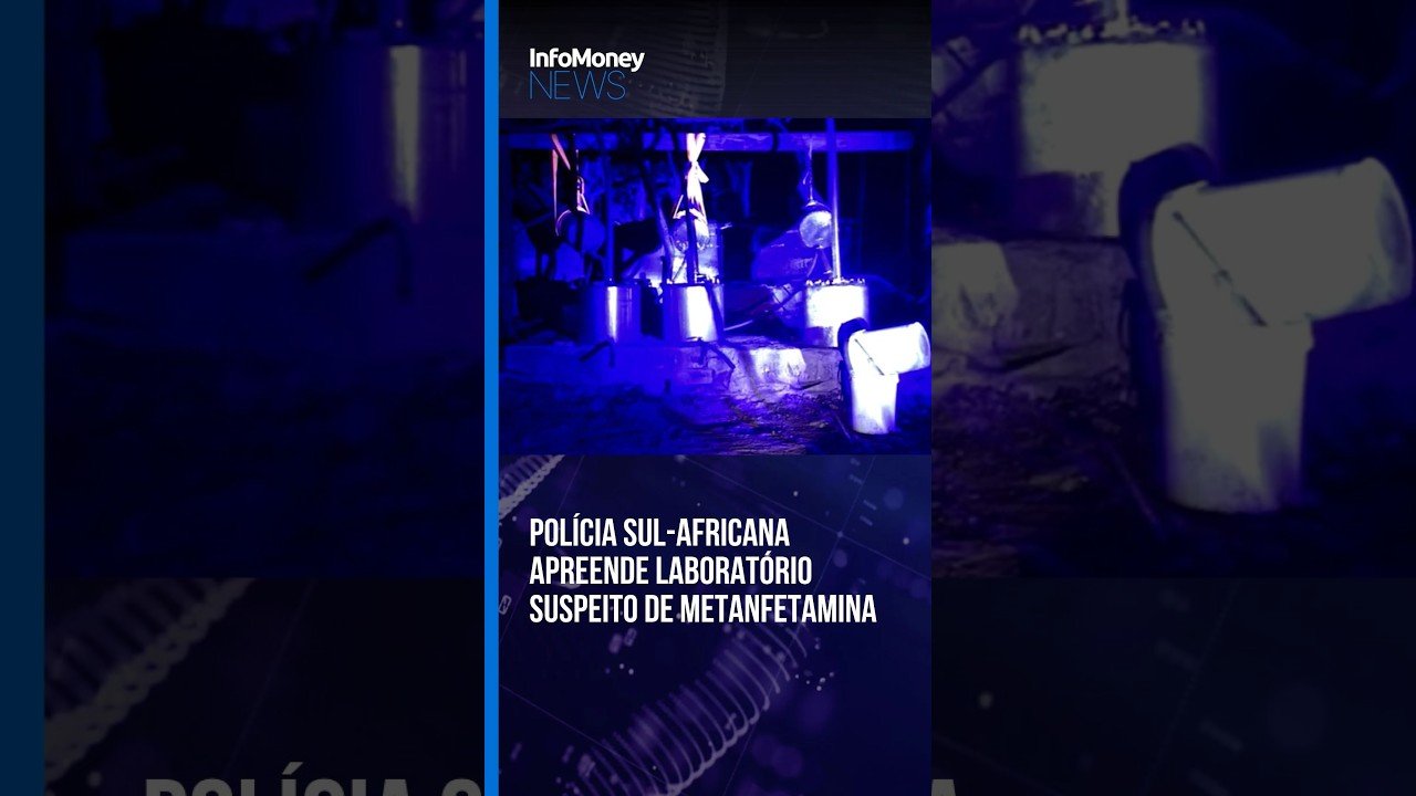 Polícia sul-africana apreende laboratório suspeito de metanfetamina | InfoMoney News