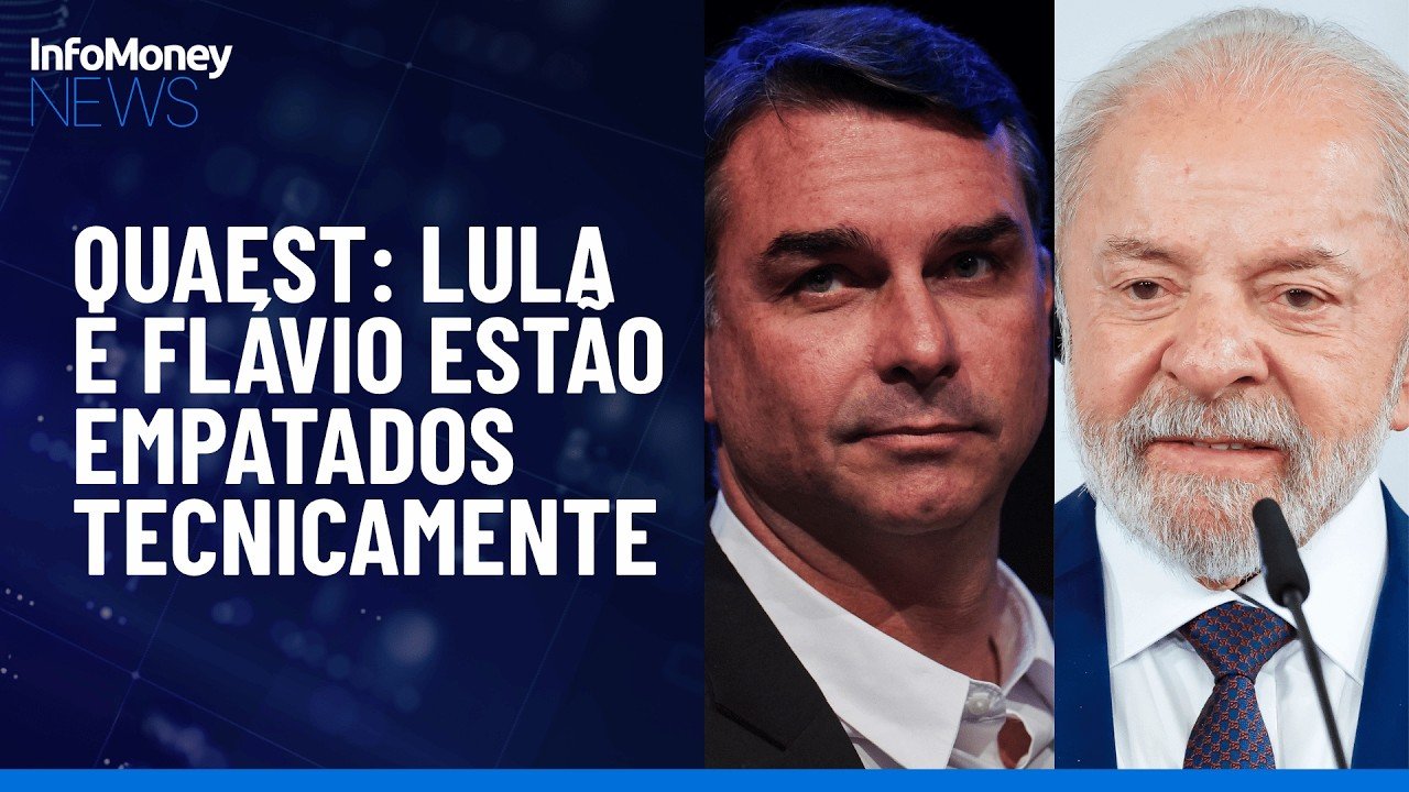 Quaest mostra Lula com 43% e Flávio com 40% no 2º turno | InfoMoney News