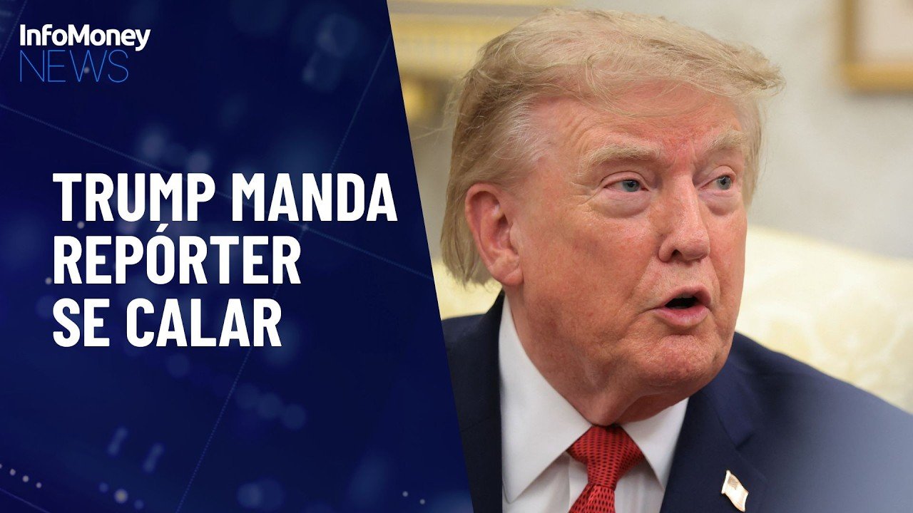 “Quieta”, Trump bate boca com repórter na Casa Branca | InfoMoney News
