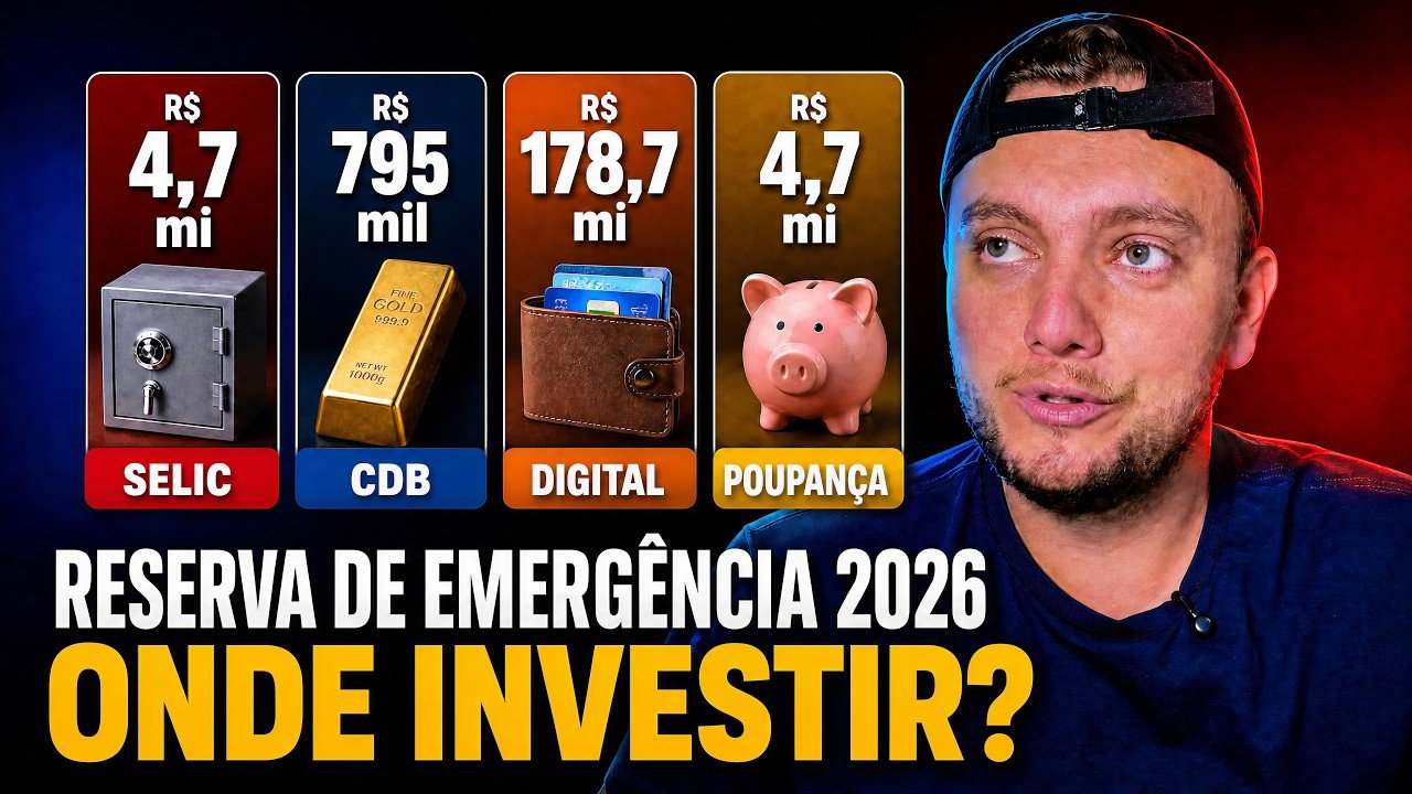 Reserva de Emergência: Onde Investir em 2026 (Passo a Passo do ZERO)