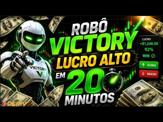 RESULTADO SEGURO E CONSISTENTE ! Robô Victory Lucrando muito na Deriv Em 20 Minutos