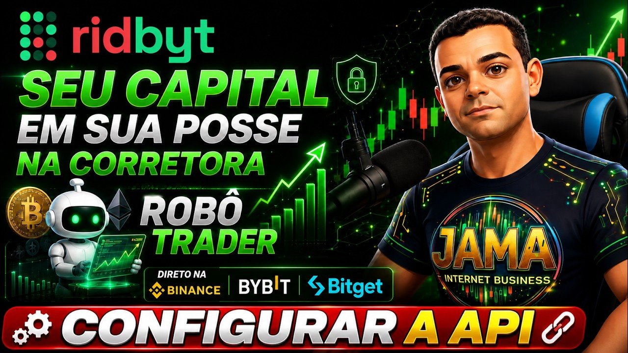 Ridbyt – Como Configurar API Binance Bitget Bybit – Robo Trader 2026  #btc #eth #bottrader #usdt