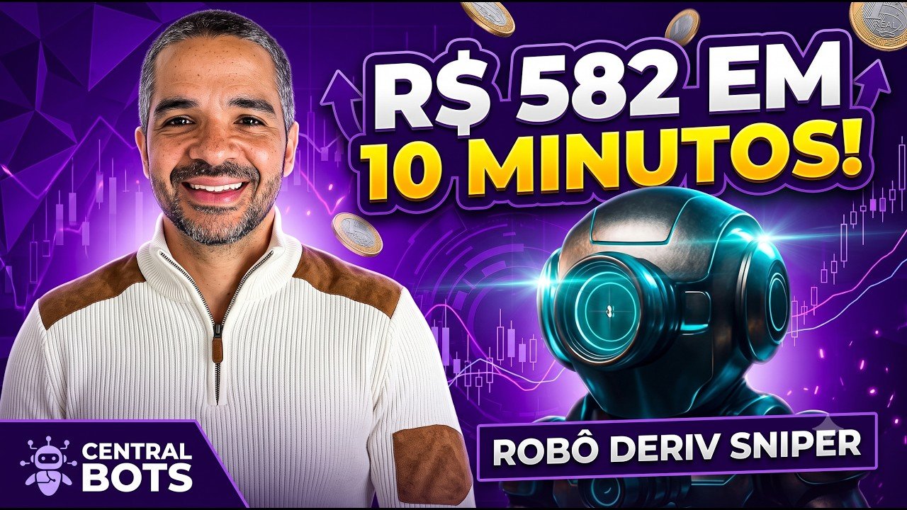 ROBO DERIV SNIPER FAZENDO R$ 582 EM 10 MINUTOS JESUS !!
