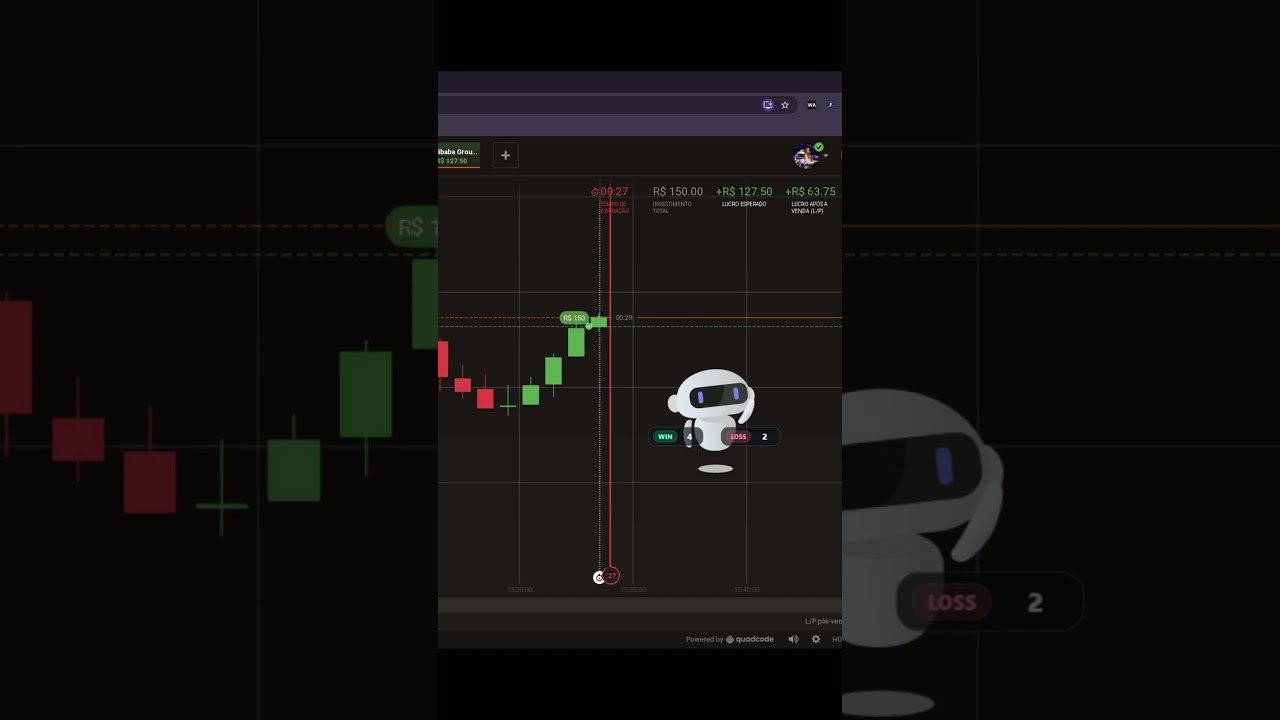 ROBÔ EM AÇÃO #trader #daytrader