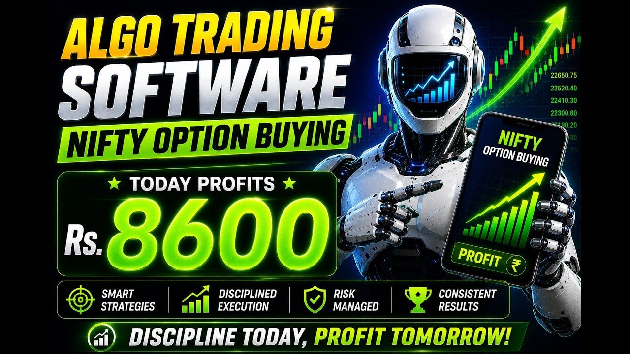 ROBO TRADING NIFTY OPTION 13 AUG 26 .10 LOT TODAY PROFIT.Rs.8600