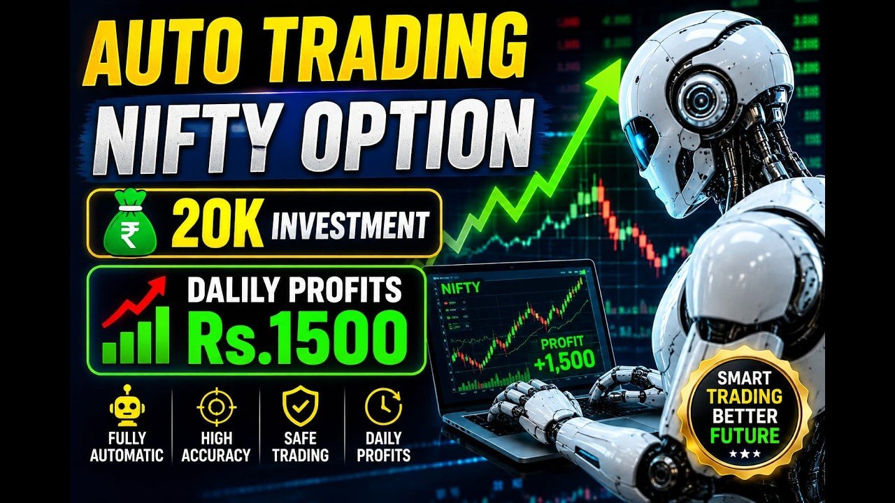 ROBO TRADING NIFTY OPTION 19 AUG 26 .10 LOT TODAY PROFIT.Rs.7700